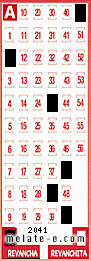 Volante ganador del sorteo 2041 de Revancha