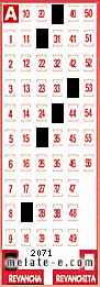Volante ganador del sorteo 2071 de Revancha