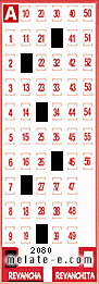 Volante ganador del sorteo 2080 de Revancha