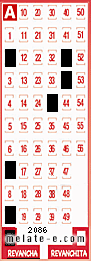 Volante ganador del sorteo 2086 de Revancha