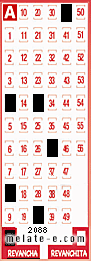 Volante ganador del sorteo 2088 de Revancha
