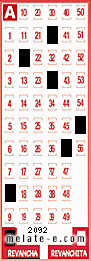 Volante ganador del sorteo 2092 de Revancha