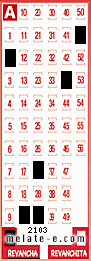 Volante ganador del sorteo 2103 de Revancha