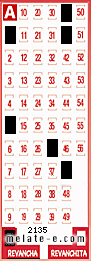 Volante ganador del sorteo 2135 de Revancha