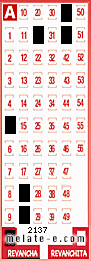 Volante ganador del sorteo 2137 de Revancha