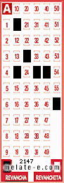 Volante ganador del sorteo 2147 de Revancha