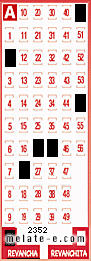 Volante ganador del sorteo 2352 de Revancha