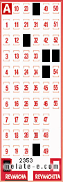 Volante ganador del sorteo 2353 de Revancha