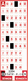 Volante ganador del sorteo 2354 de Revancha