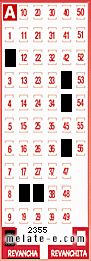 Volante ganador del sorteo 2355 de Revancha