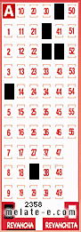 Volante ganador del sorteo 2358 de Revancha