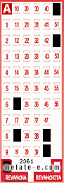 Volante ganador del sorteo 2361 de Revancha