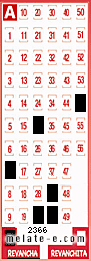 Volante ganador del sorteo 2366 de Revancha