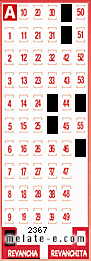 Volante ganador del sorteo 2367 de Revancha