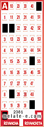 Volante ganador del sorteo 2381 de Revancha