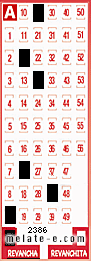 Volante ganador del sorteo 2386 de Revancha