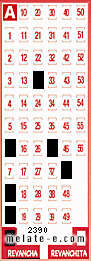 Volante ganador del sorteo 2390 de Revancha