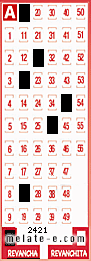 Volante ganador del sorteo 2421 de Revancha