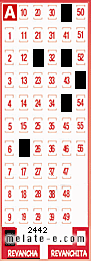 Volante ganador del sorteo 2442 de Revancha
