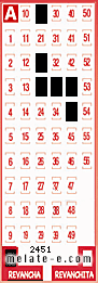 Volante ganador del sorteo 2451 de Revancha