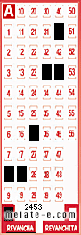 Volante ganador del sorteo 2453 de Revancha