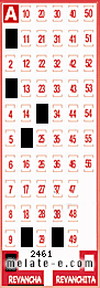 Volante ganador del sorteo 2461 de Revancha