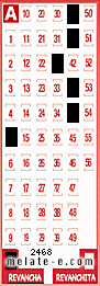 Volante ganador del sorteo 2468 de Revancha