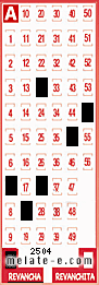 Volante ganador del sorteo 2504 de Revancha
