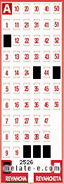 Volante ganador del sorteo 2526 de Revancha