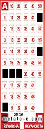 Volante ganador del sorteo 2536 de Revancha