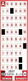 Volante ganador del sorteo 2537 de Revancha