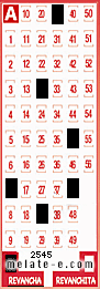 Volante ganador del sorteo 2545 de Revancha