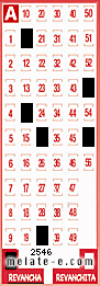 Volante ganador del sorteo 2546 de Revancha