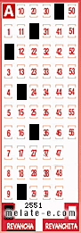 Volante ganador del sorteo 2551 de Revancha