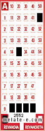 Volante ganador del sorteo 2552 de Revancha