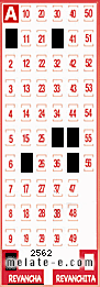 Volante ganador del sorteo 2562 de Revancha