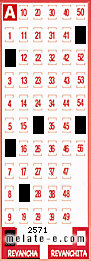 Volante ganador del sorteo 2571 de Revancha