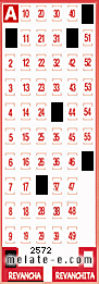 Volante ganador del sorteo 2572 de Revancha