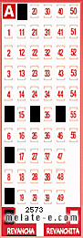 Volante ganador del sorteo 2573 de Revancha