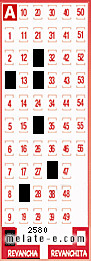 Volante ganador del sorteo 2580 de Revancha