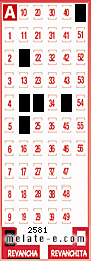 Volante ganador del sorteo 2581 de Revancha