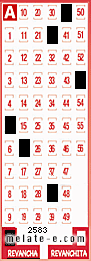 Volante ganador del sorteo 2583 de Revancha