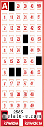Volante ganador del sorteo 2585 de Revancha