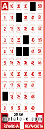 Volante ganador del sorteo 2586 de Revancha