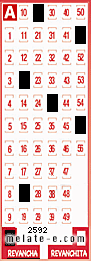 Volante ganador del sorteo 2592 de Revancha
