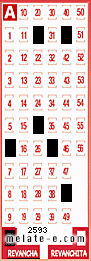 Volante ganador del sorteo 2593 de Revancha