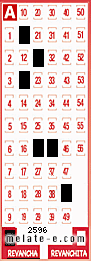Volante ganador del sorteo 2596 de Revancha