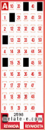 Volante ganador del sorteo 2598 de Revancha