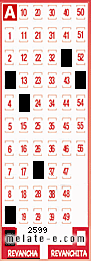 Volante ganador del sorteo 2599 de Revancha