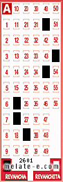 Volante ganador del sorteo 2601 de Revancha